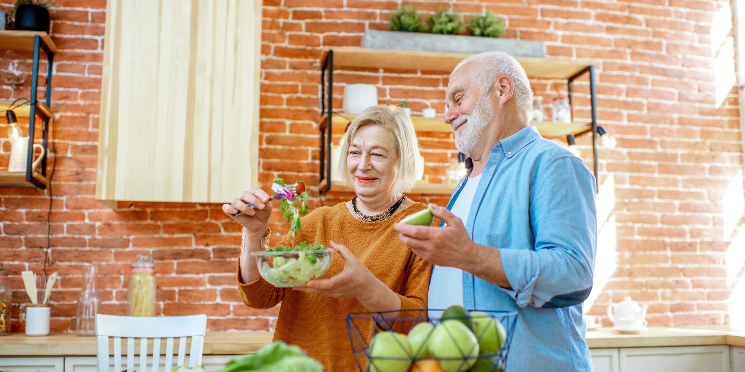 couple and their green veges